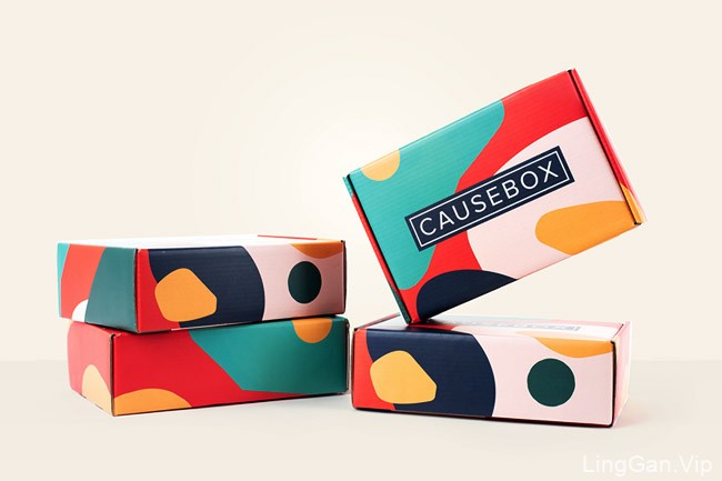 国外年轻活力的Causebox女性产品包装盒设计作品