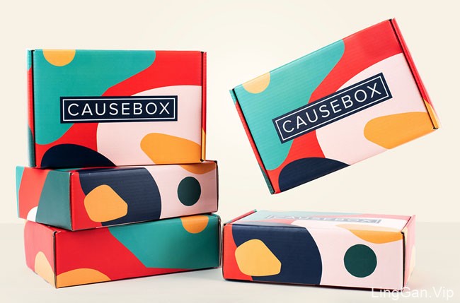 国外年轻活力的Causebox女性产品包装盒设计作品