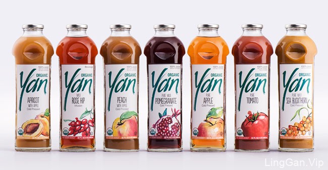 国外Yan果汁品牌创意包装设计作品