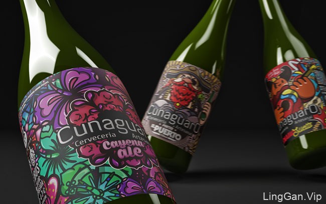国外靓丽的Cunaguaro啤酒包装设计欣赏