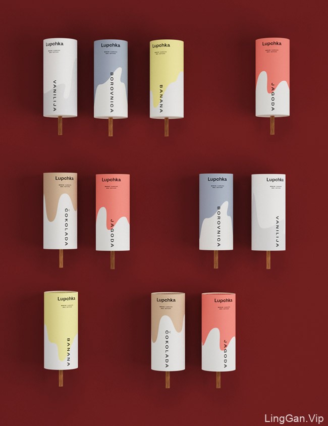 国外Lupchka冰淇淋包装设计作品