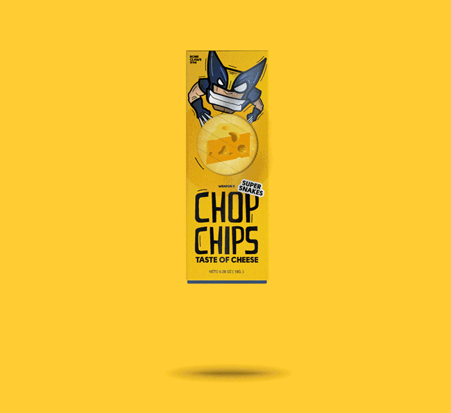 Chop Chips薯片金刚狼系列创意包装设计