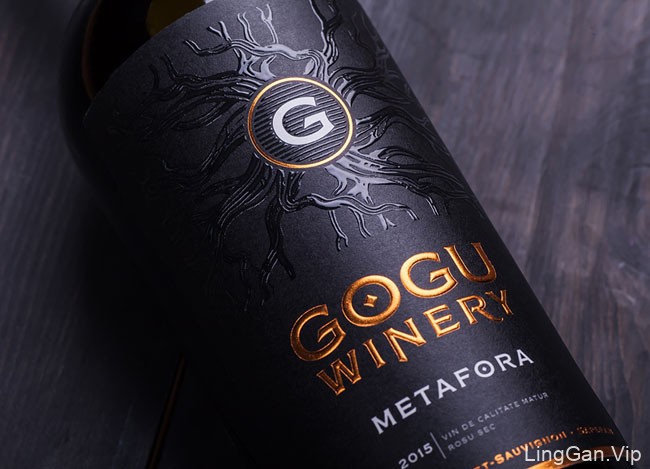精致的Gogu Winery葡萄酒限量版标签设计