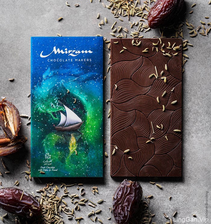 神话色彩的Mirzam巧克力包装设计NO.1