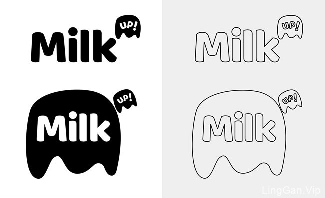 国外MilkUp!牛奶品牌包装设计作品