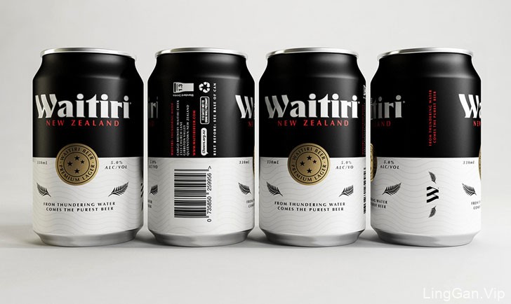 新西兰Waitiri Beer啤酒包装设计作品