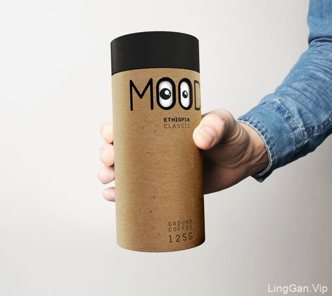自带心情表情包的MOOD咖啡创意包装设计