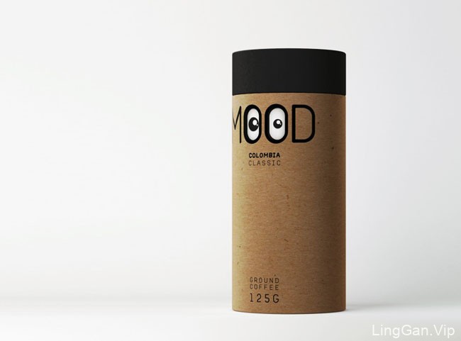 自带心情表情包的MOOD咖啡创意包装设计