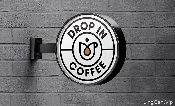漂亮的Drop In咖啡套餐包装设计
