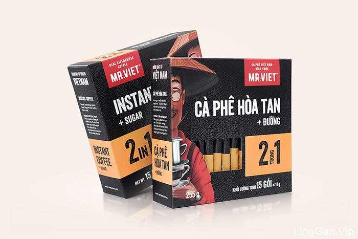 越南Mr.Viet速溶咖啡包装设计