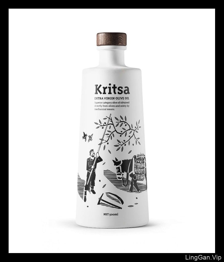 精美的Kritsa特级初榨橄榄油包装欣赏