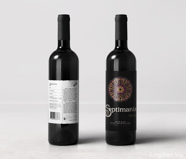 Septimania葡萄酒瓶贴设计欣赏