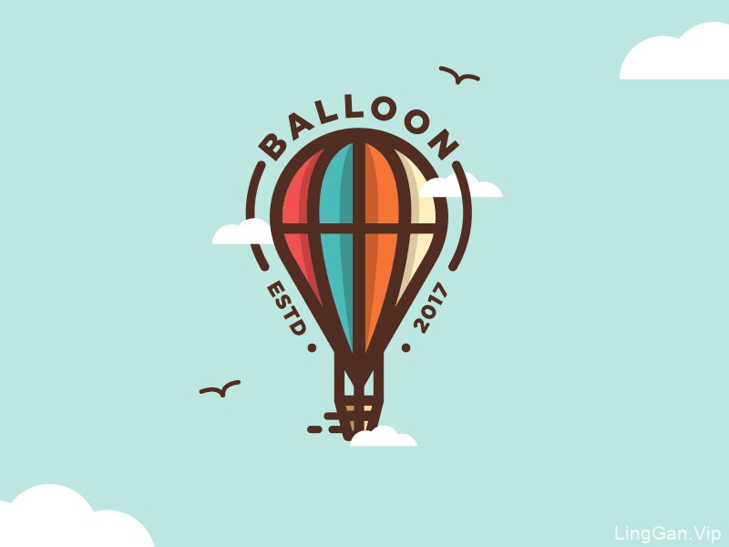 承载梦想！24款气球元素Logo设计