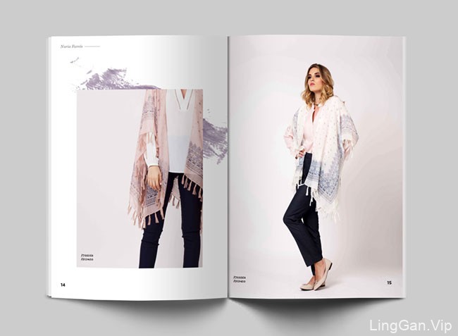 国外Nuria Farres女性时尚服装品牌杂志画册设计