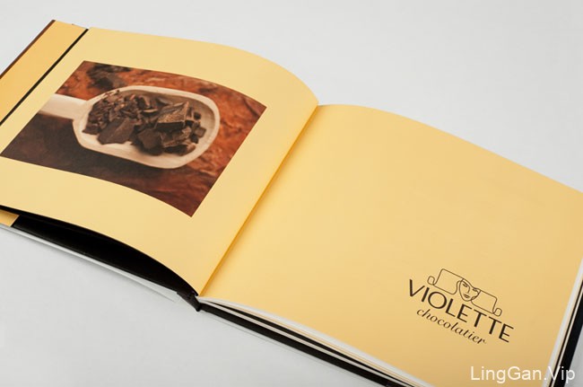 国外Violette巧克力品牌视觉手册/画册设计分享