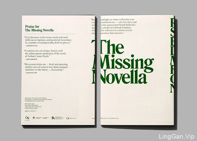 国外The Missing Novella展览画册设计分享