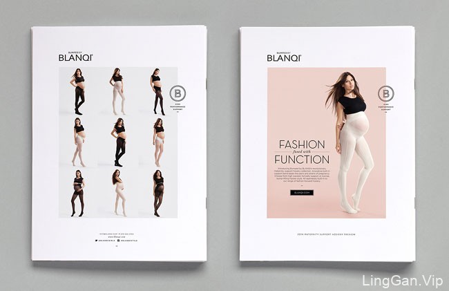 国外BLANQI女性护腿丝袜品牌时尚画册设计