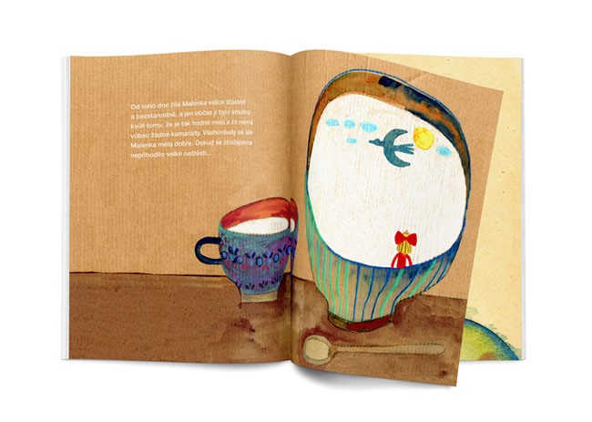 捷克LENA POKALEVA《拇指姑娘》童话书籍设计