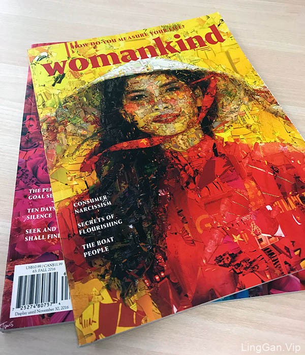 国外《Womankind》女性杂志三周年12期封面设计（一）