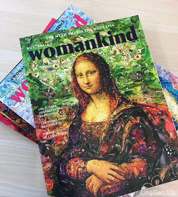 国外《Womankind》女性杂志三周年12期封面设计（二）