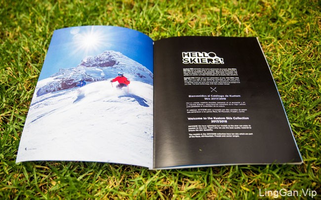 国外Kustom滑雪板新版画册设计