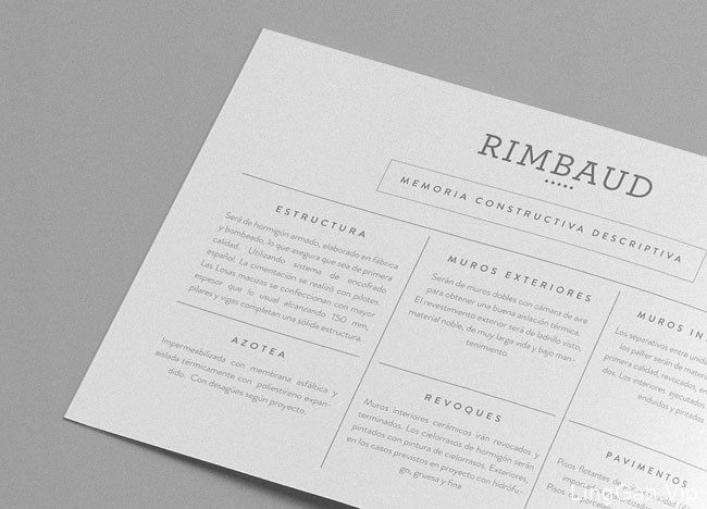 国外RIMBAUD公寓宣传画册设计作品