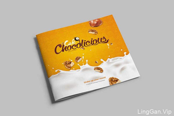 国外Chocolicious咖啡馆甜品目录画册设计