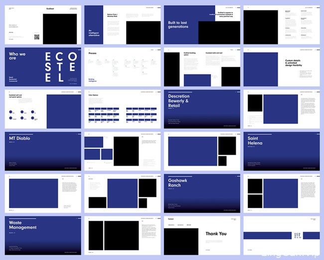 EcoSteel建筑公司画册设计欣赏