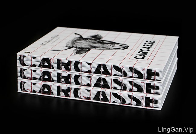 Carcasse餐厅肉类食谱书籍装帧设计