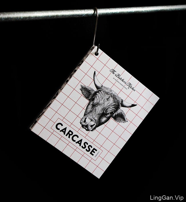Carcasse餐厅肉类食谱书籍装帧设计