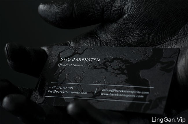 黑色经典VI设计：Bareksten酒品牌形象设计鉴赏
