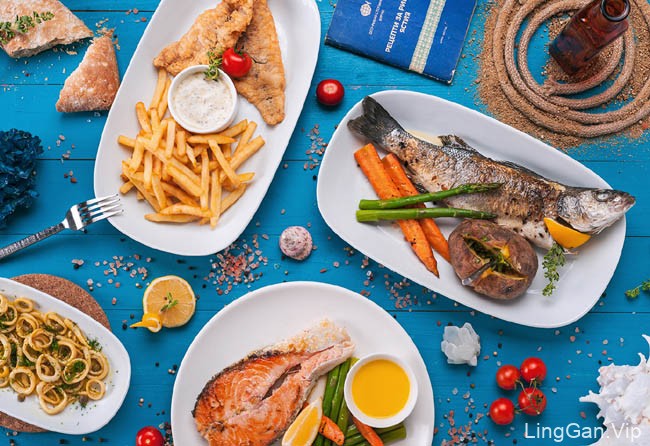 国外El Kapan海鲜和烧烤餐厅品牌形象VI设计