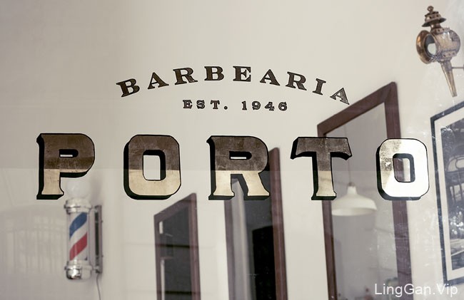 葡萄牙BarbeariaPorto理发店视觉形象VI设计