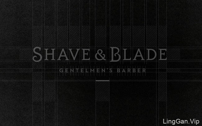 国外Shave & Blade理发店企业VI形象设计分享