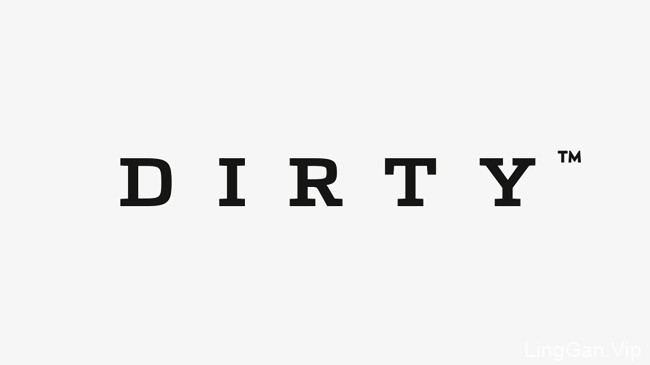 国外黑色风格DIRTY服装行业品牌企业形象VI设计展示