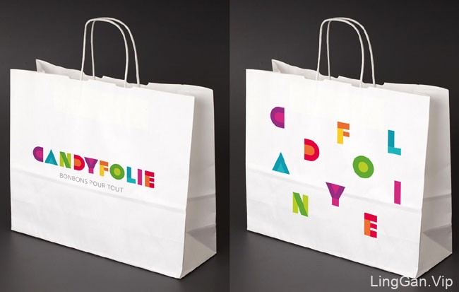 国外VI设计-彩色的candyfolie糖果品牌形象设计分享