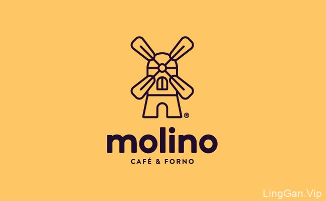 国外餐饮行业VI设计Molino饮食品牌形象设计分享