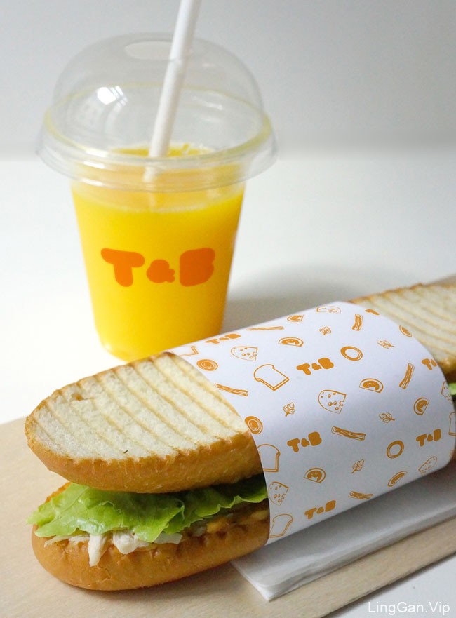 国外Toast & Bacon快餐厅品牌形象vi设计