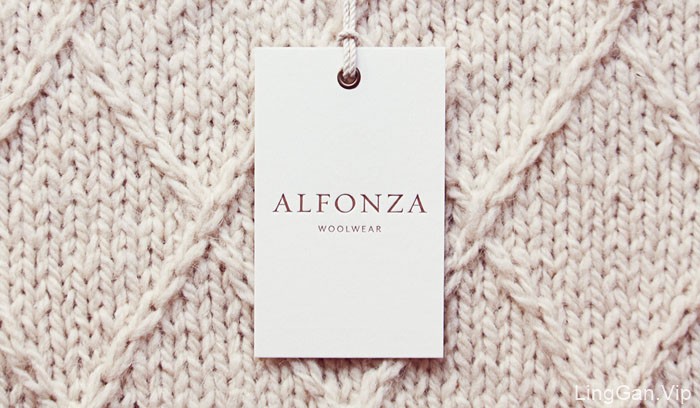 国外精美的Alfonza羊毛衫品牌形象VI设计