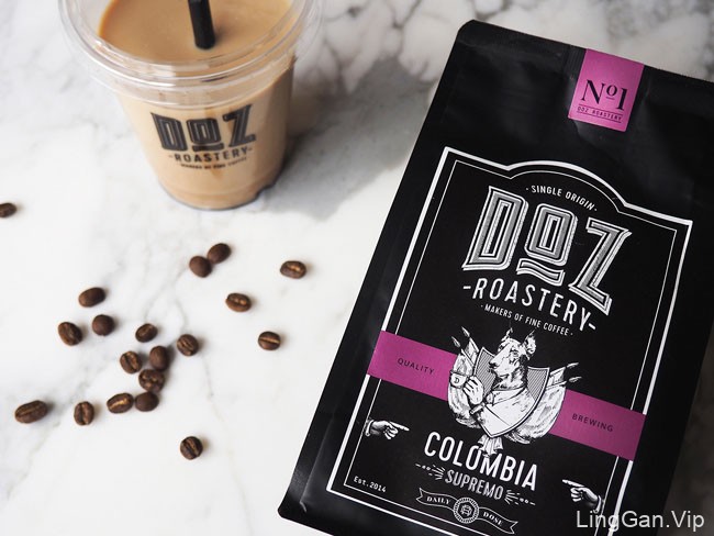 DOZ咖啡烘焙品牌VI形象设计