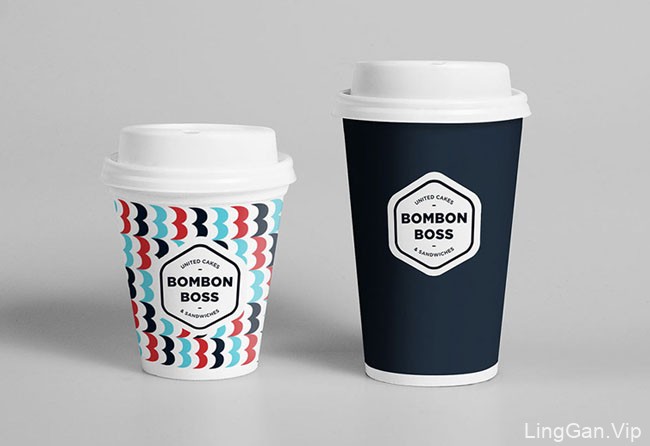 国外Bombon Boss咖啡连锁店品牌形象VI设计