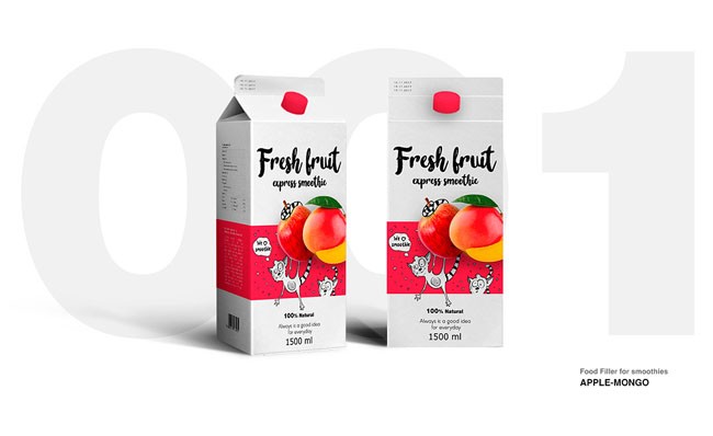 国外smoothies果汁饮料品牌形象设计作品