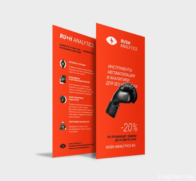 俄罗斯RUSH ANALYTICS搜索营销服务品牌形象设计