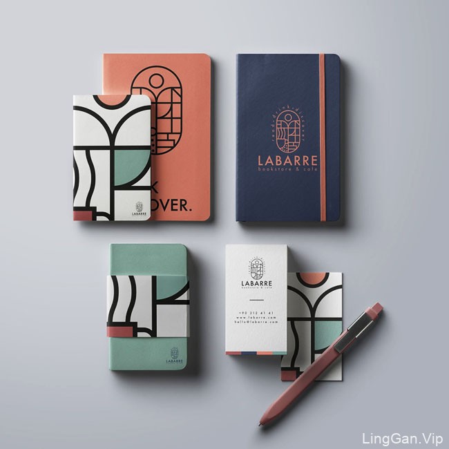 Labarre咖啡书屋品牌形象设计
