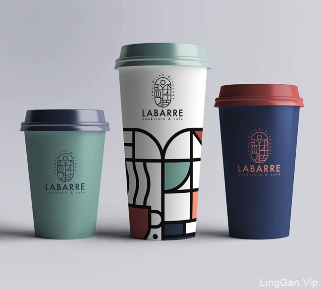 Labarre咖啡书屋品牌形象设计