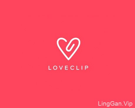 Love clip-婚恋LOGO设计
