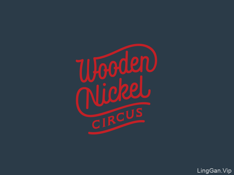 Wooden Nickel Circus国外字母创意LOGO
