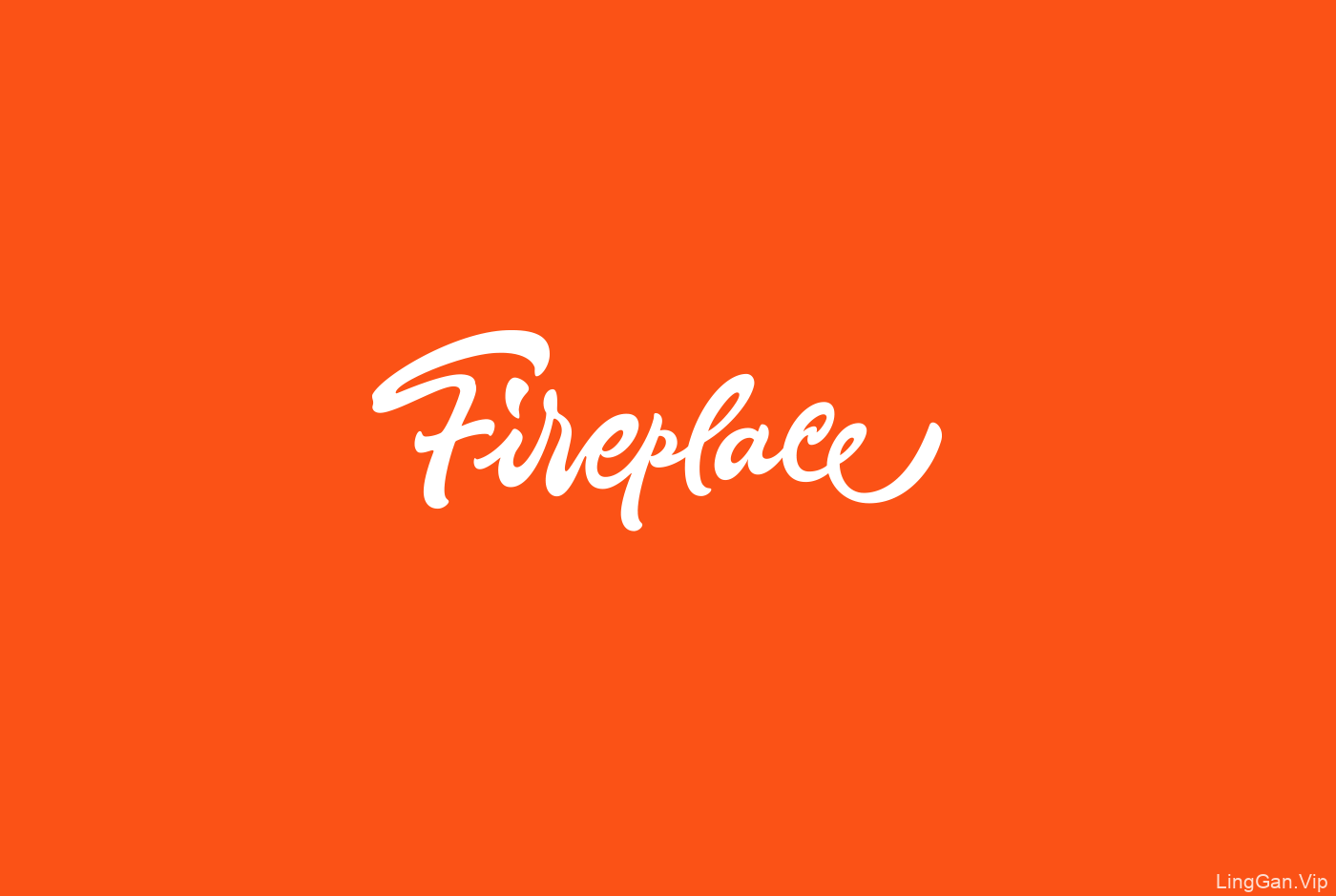 Fireplace 国外文字创意logo