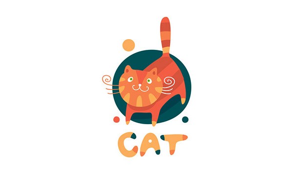 17个以猫咪元素形状logo标志设计（二）