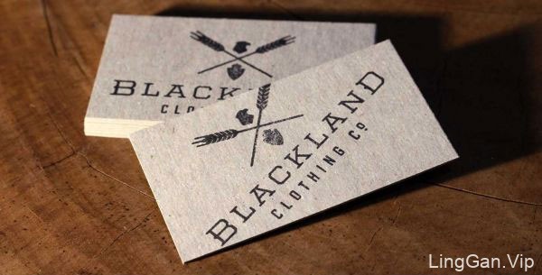 Blackland服装品牌名片设计欣赏